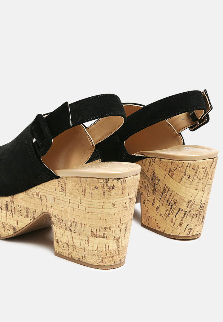 Vendela Leather Slingback Platform Sandal-2