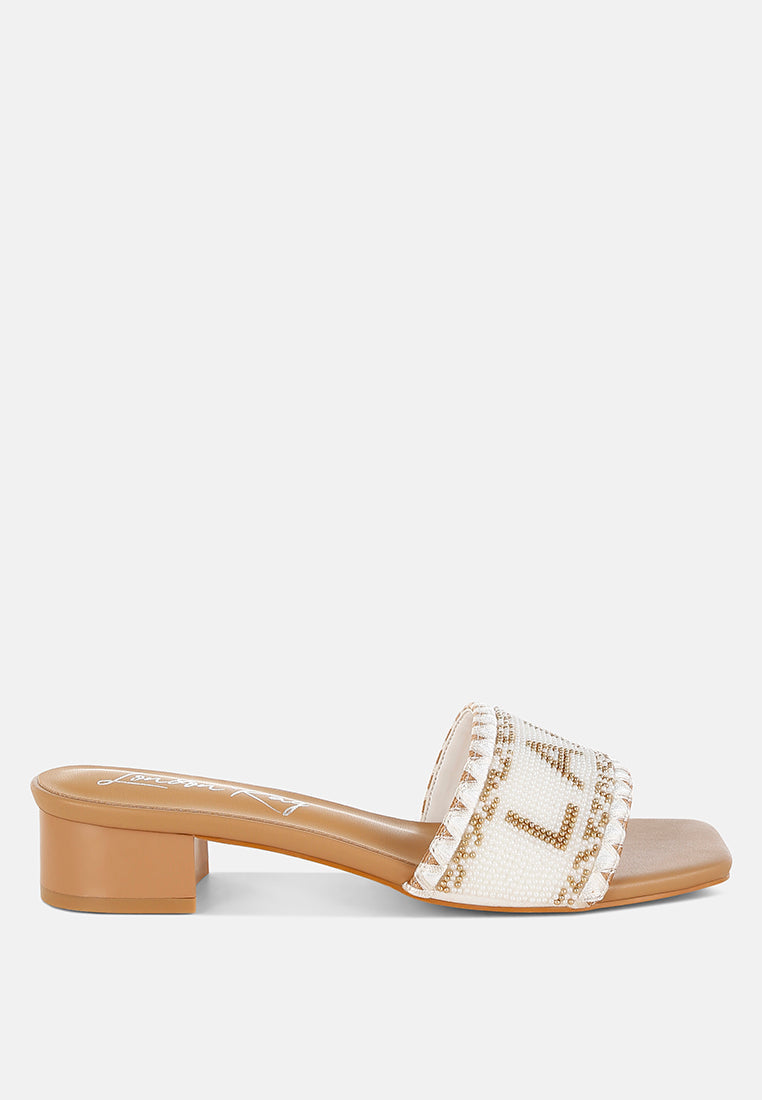 Vacay Babe Lake Como Beaded Slip-On Heels-5