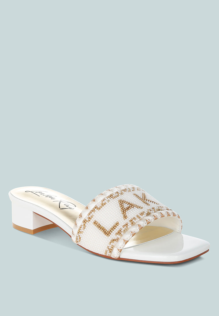 Vacay Babe Lake Como Beaded Slip-On Heels-2