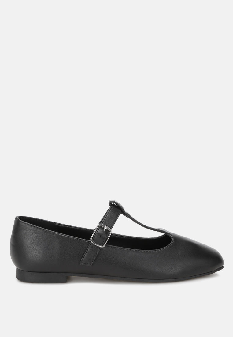 Velsna Pin Buckle Ballet Flats-0
