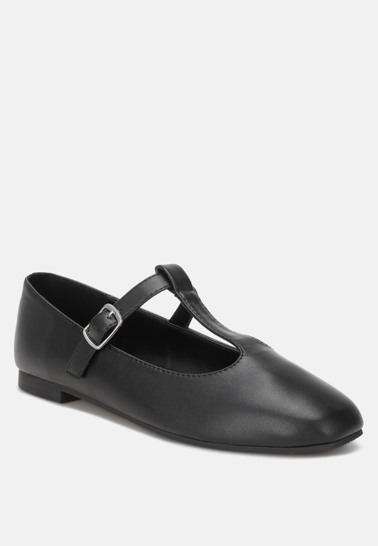 Velsna Pin Buckle Ballet Flats-2