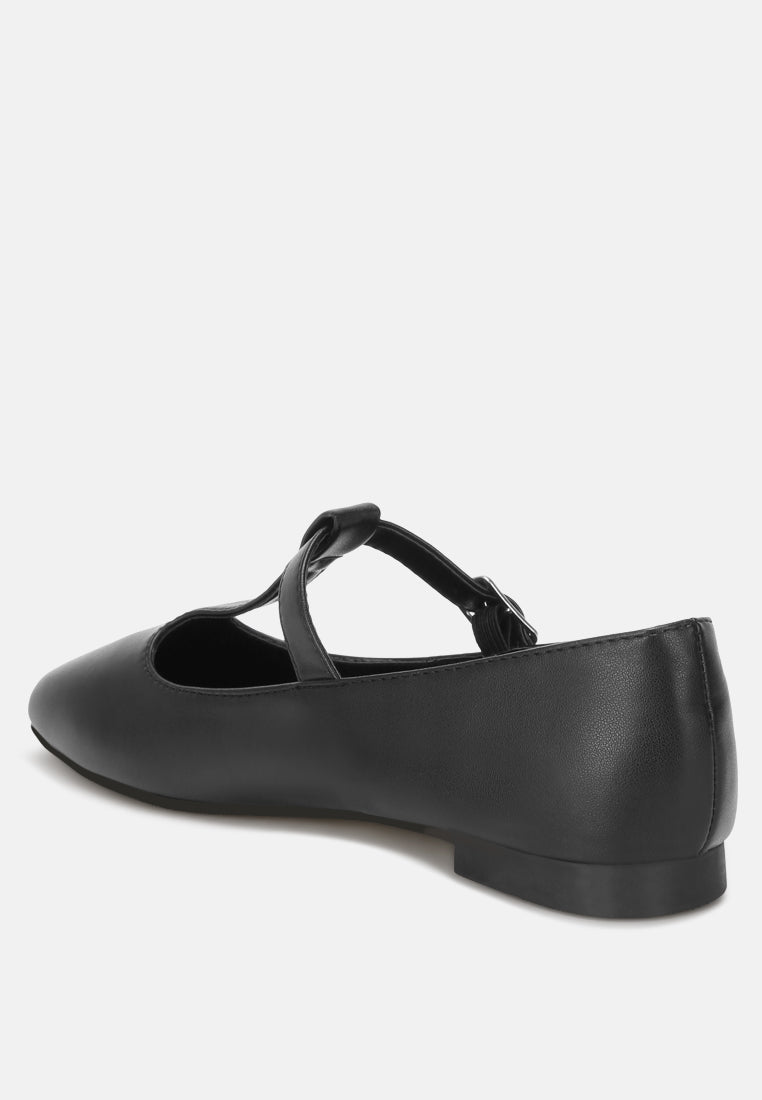 Velsna Pin Buckle Ballet Flats-3