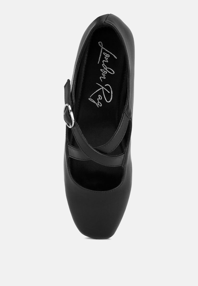 Vonily Criss Cross Straps Ballet Flats-4