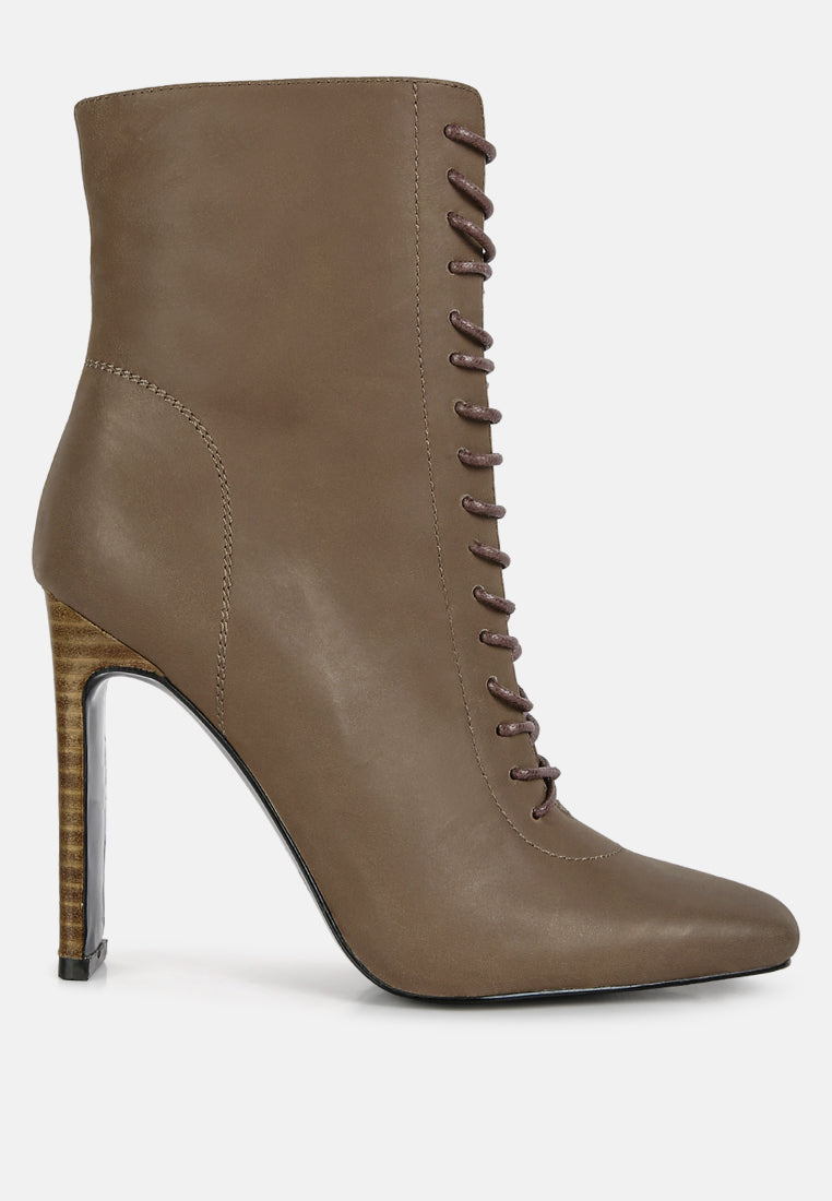 Wyndham Lace Up Leather Ankle Boots-5