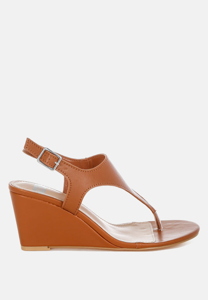 Wami Real Leather Wedge Heel Sandals-0
