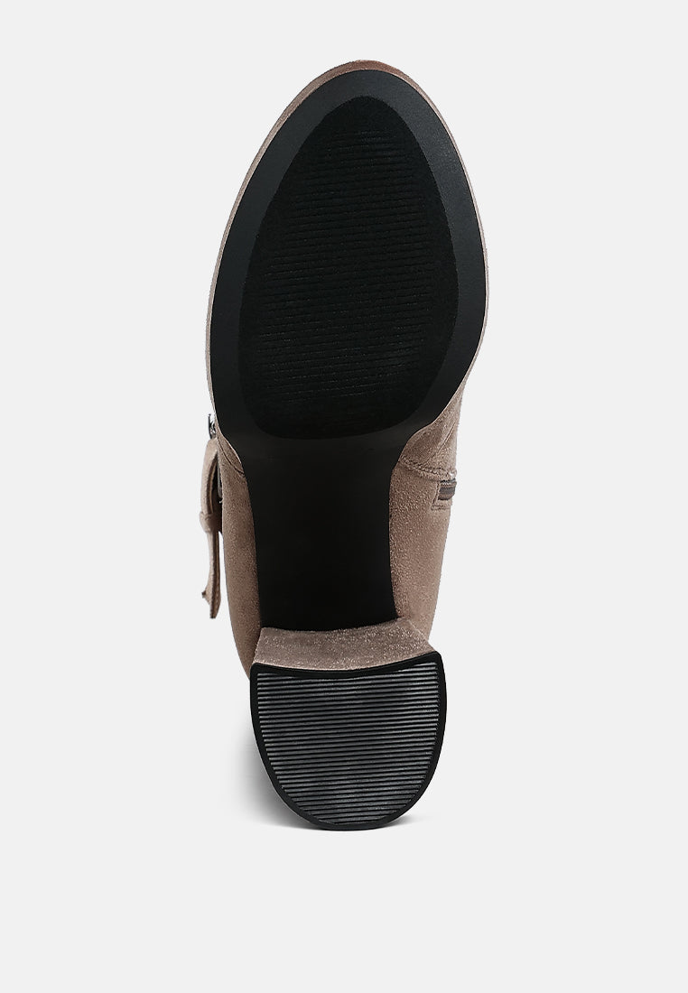 Wanderer Flared Block Heel Mid-Calf Boots-4
