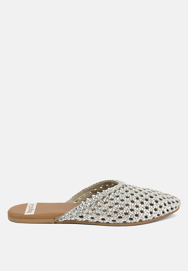 Wendigo Woven Real Leather Mules-0