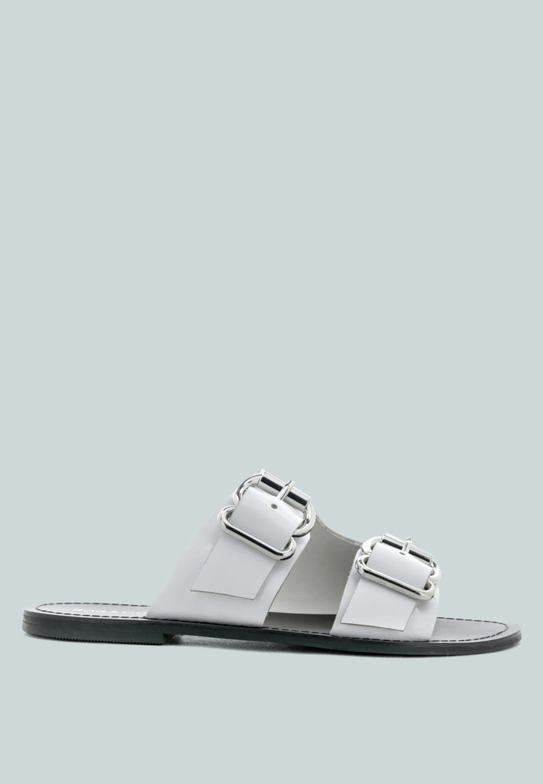 Kelly Flat Sandal With Buckle Straps-7