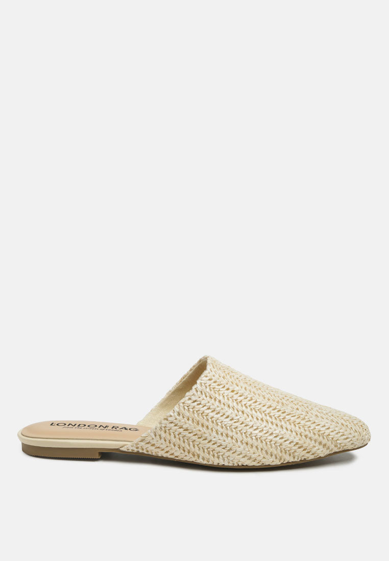 Straw Very Woven Raffia Mules-5