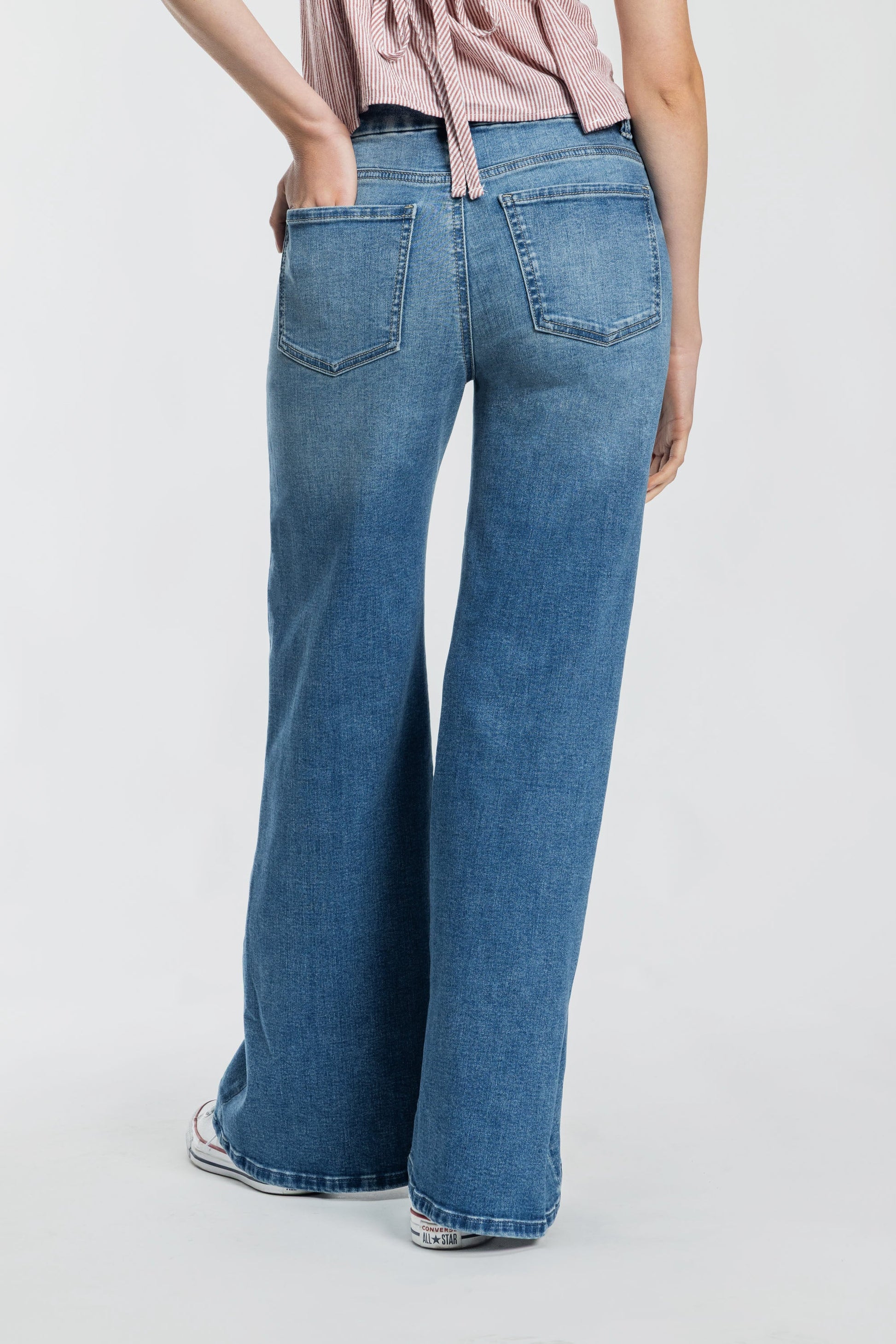 High Rise Super Wide Leg Jeans-4