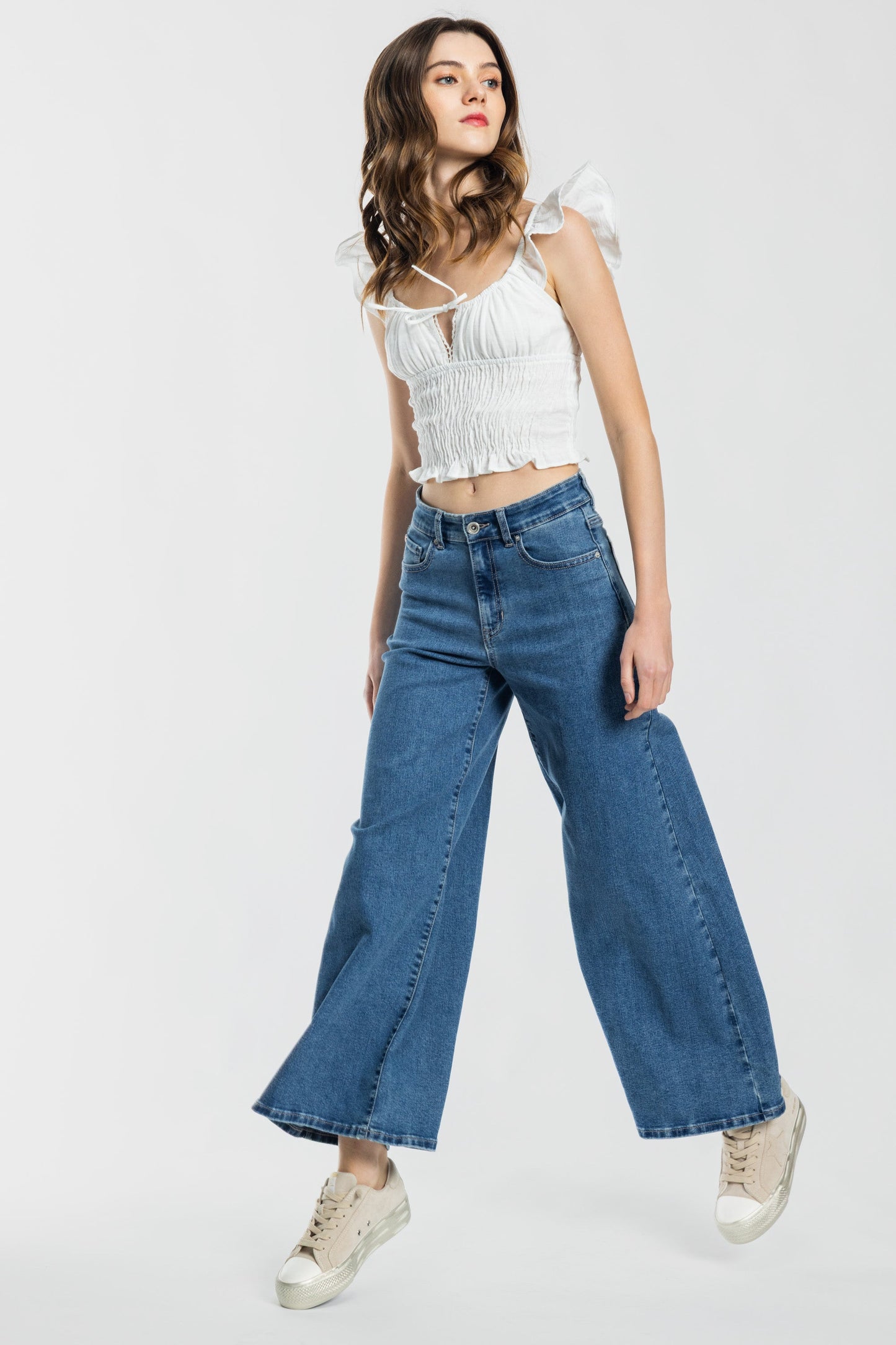 High Rise Super Wide Leg Jeans-3