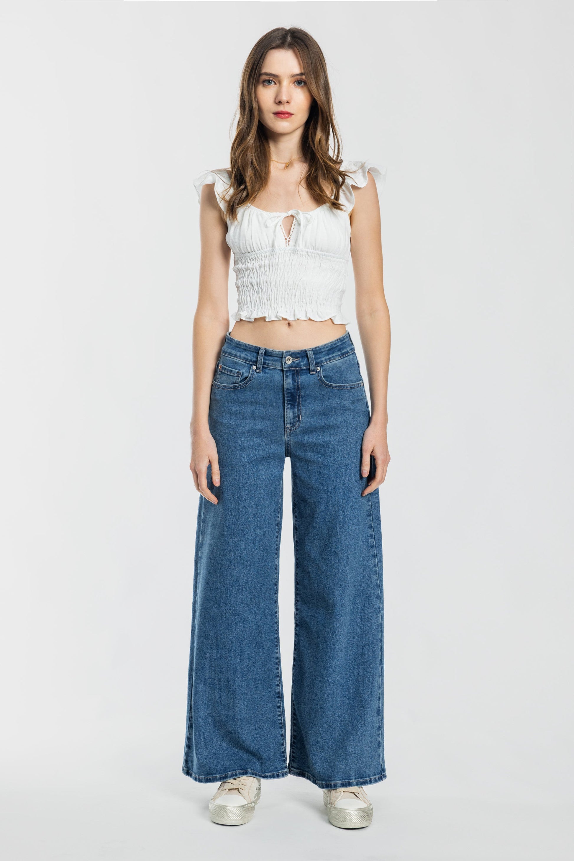 High Rise Super Wide Leg Jeans-0
