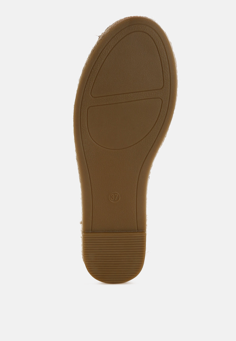 Yalva Microfiber Detachable Lace Espadrilles By RUW-4