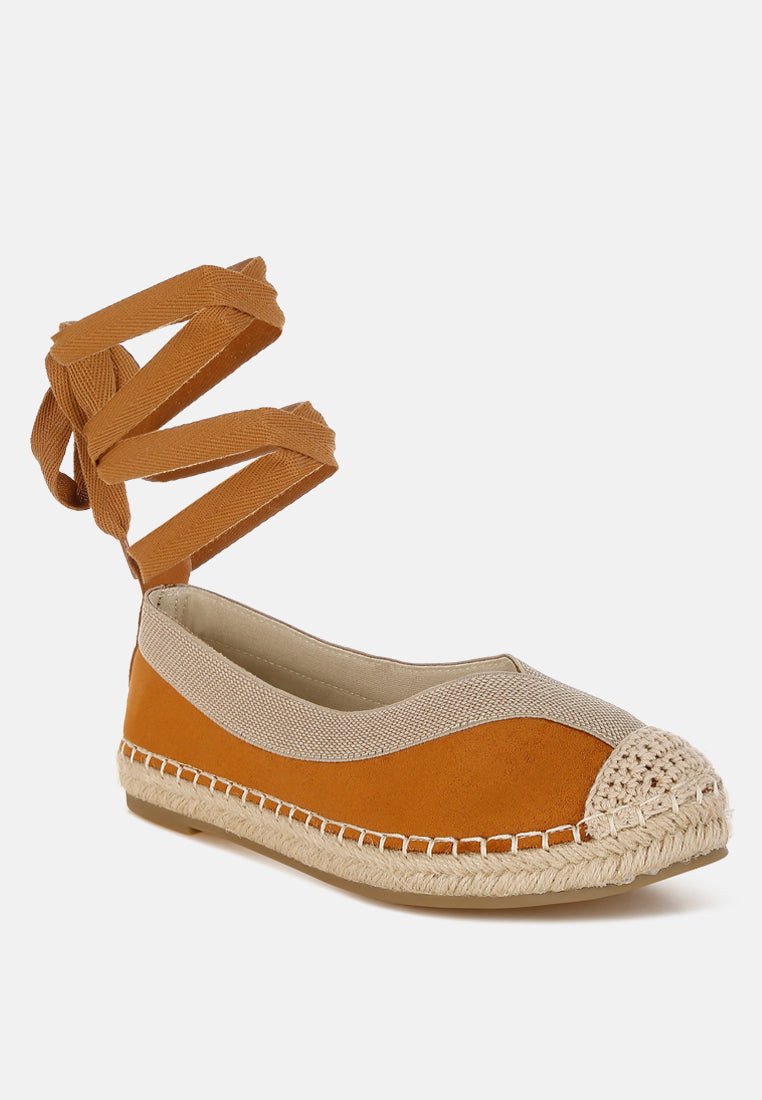 Yalva Microfiber Detachable Lace Espadrilles By RUW-1