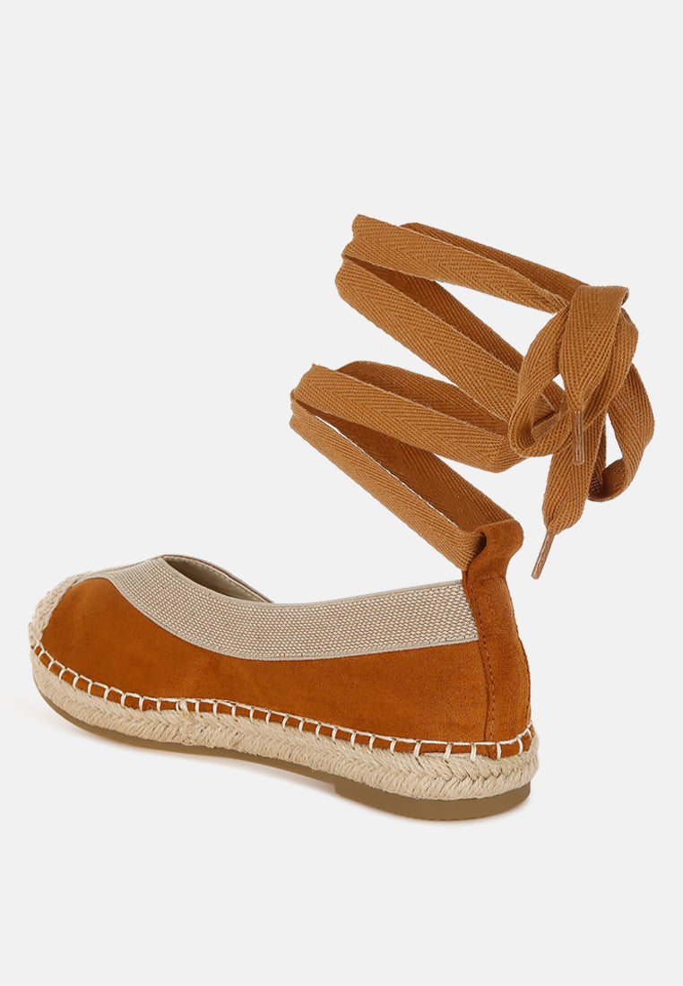 Yalva Microfiber Detachable Lace Espadrilles By RUW-2