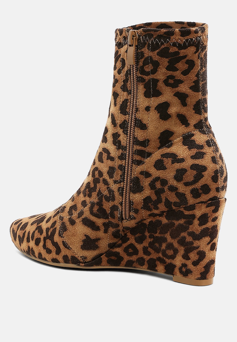 Yara Microfiber Wedge Sock Boots-2