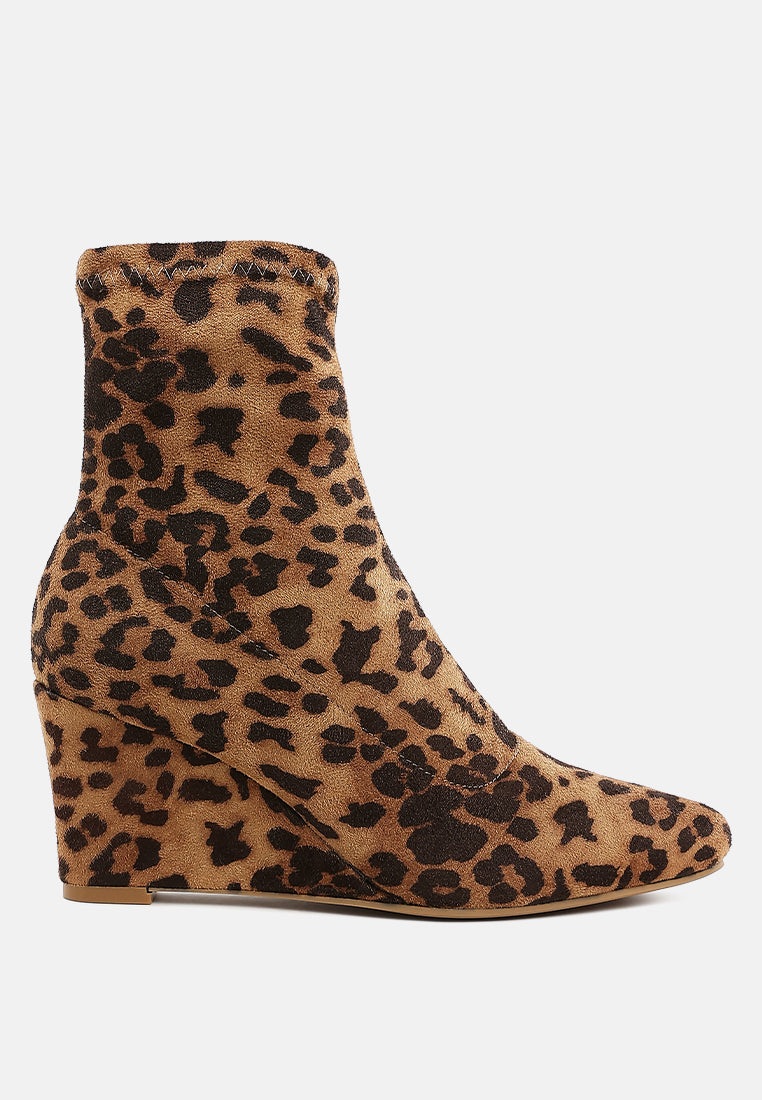 Yara Microfiber Wedge Sock Boots-0