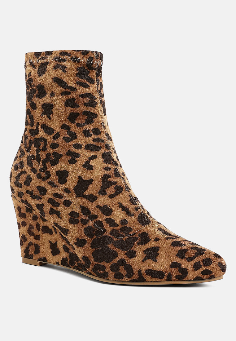 Yara Microfiber Wedge Sock Boots-1