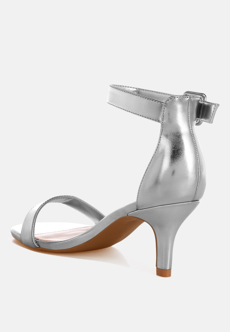 Yuti Glossy Kitten Heel Sandals-3