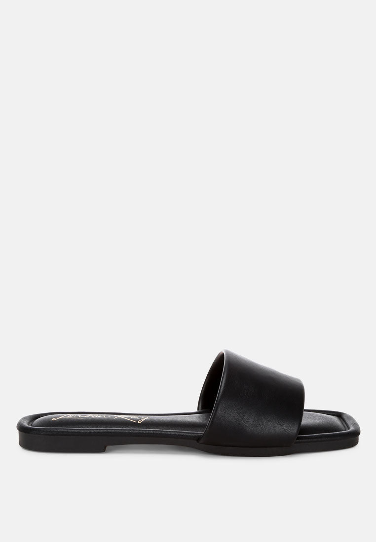 Zaltana Open Square Toe Flats-0