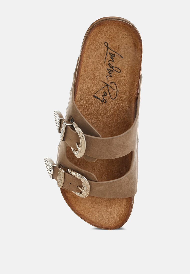 Zaphod Faux Leather Flatform Slip Ons-3