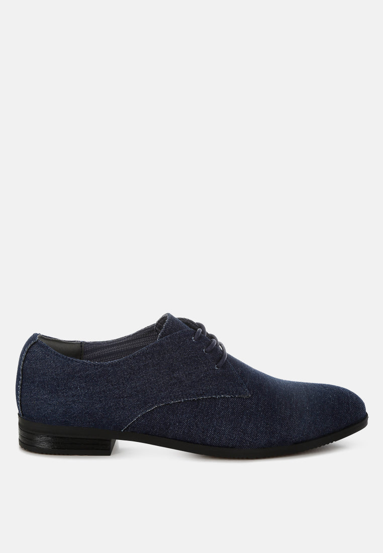 Zapier Men's Denim Oxford Shoes-0