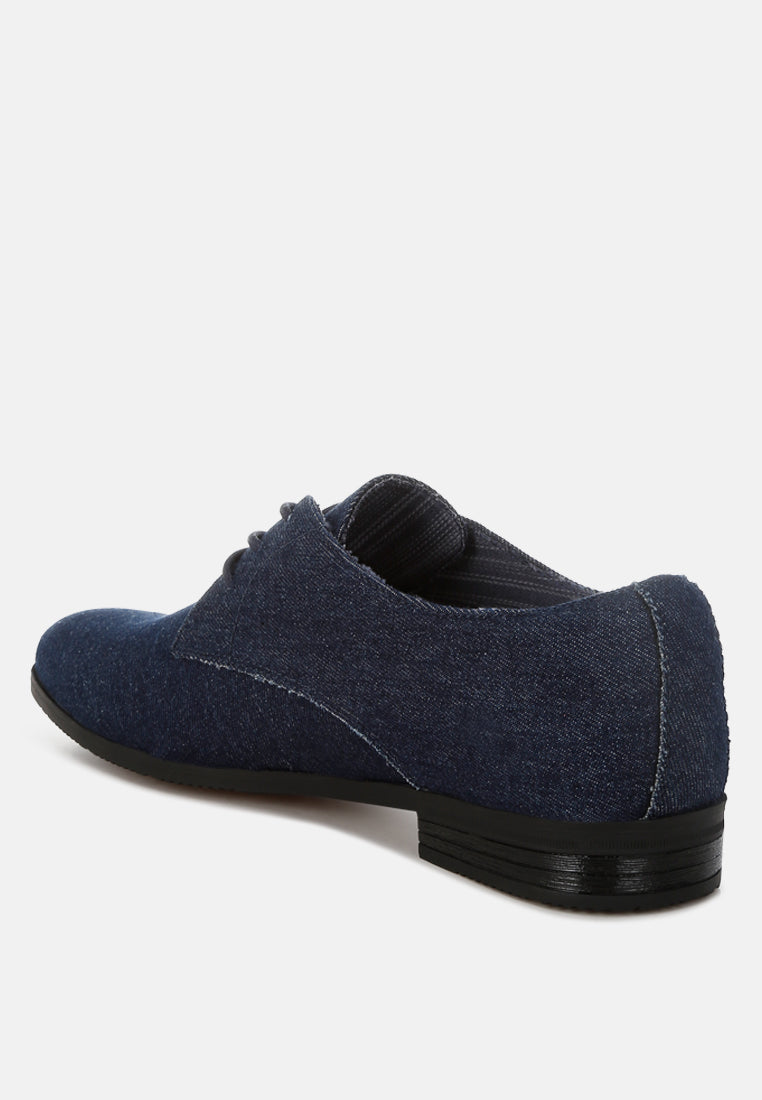 Zapier Men's Denim Oxford Shoes-2
