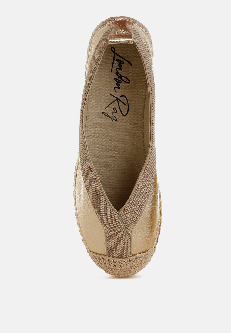 Zayal Metallic Detachable Lace Espadrilles-3