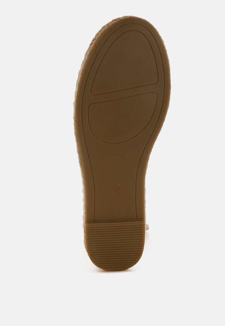 Zayal Metallic Detachable Lace Espadrilles-4