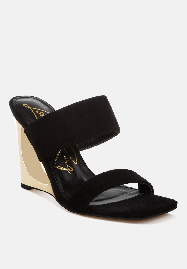 Zimeski Sculpted Wedge Slip-On Sandals-2