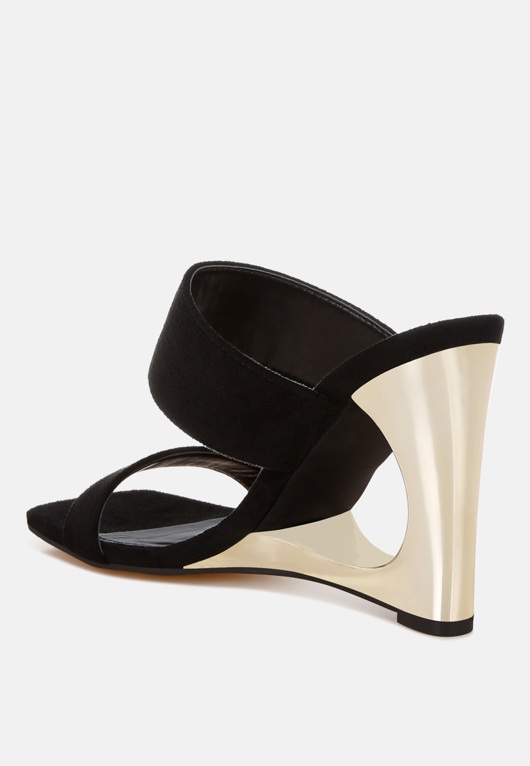 Zimeski Sculpted Wedge Slip-On Sandals-3
