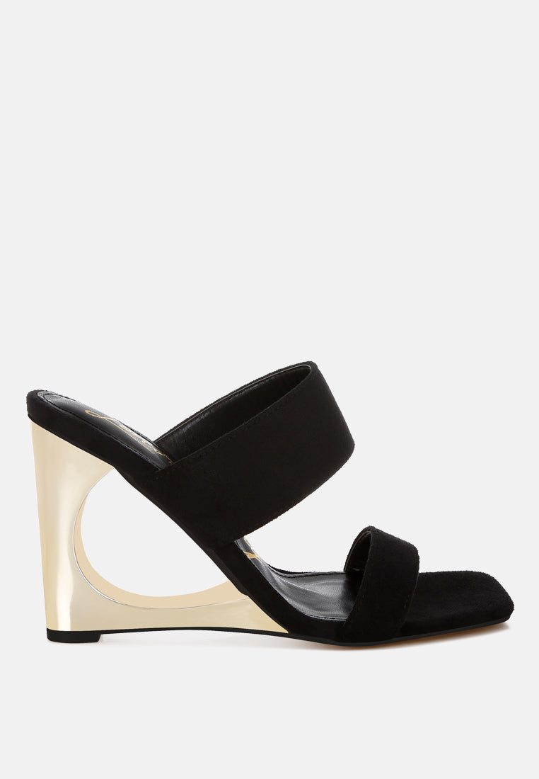 Zimeski Sculpted Wedge Slip-On Sandals-0