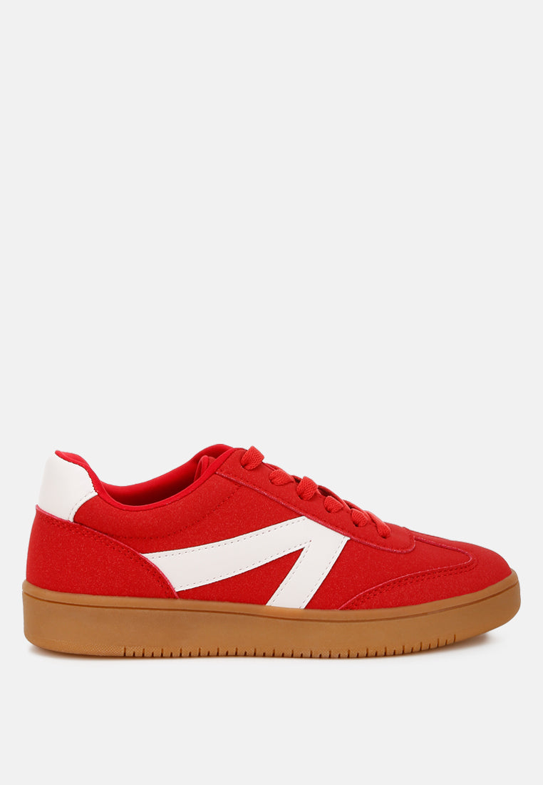 Zoomer Contrasting Patchwork Chunky Sneakers-5