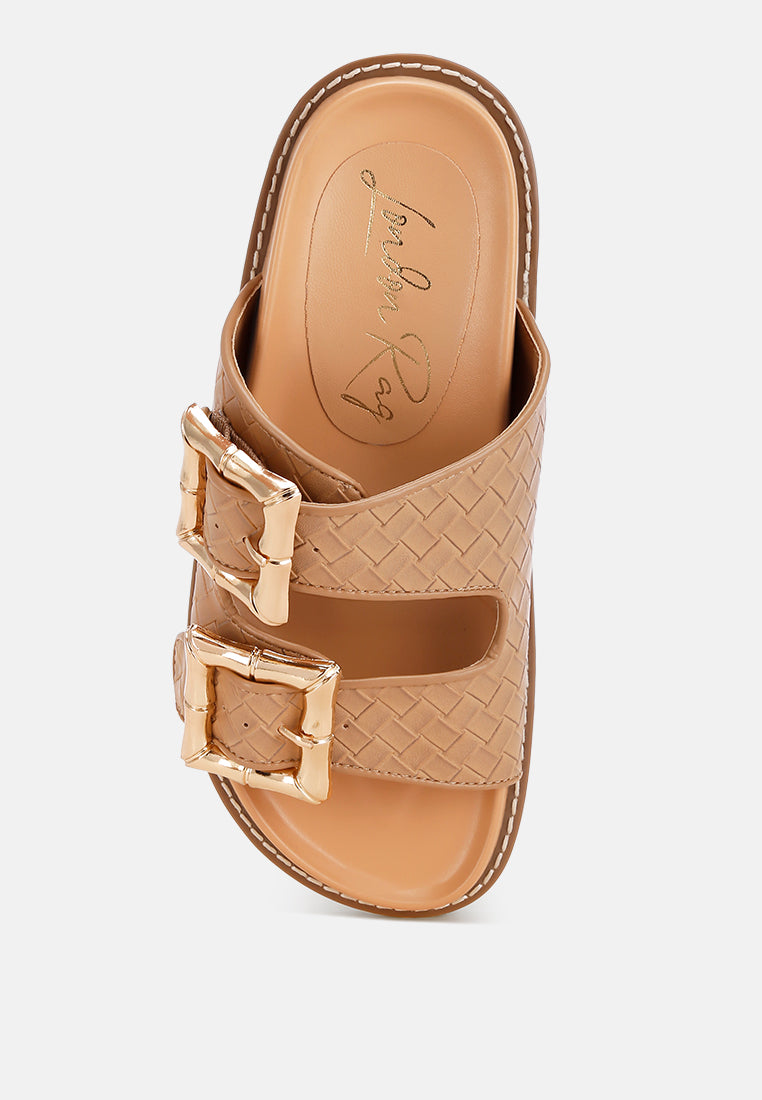 Zooper Chunky Buckle Slip-On Flats-4
