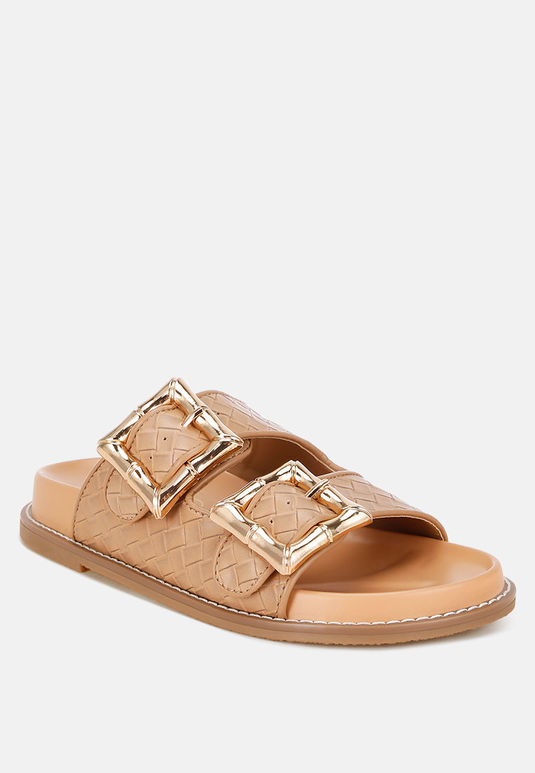 Zooper Chunky Buckle Slip-On Flats-2
