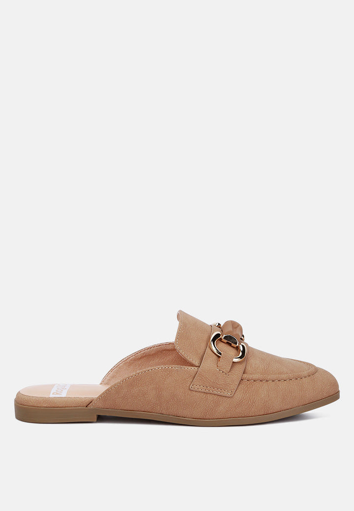 Abner Horsebit Embellished Slip On Mules-0