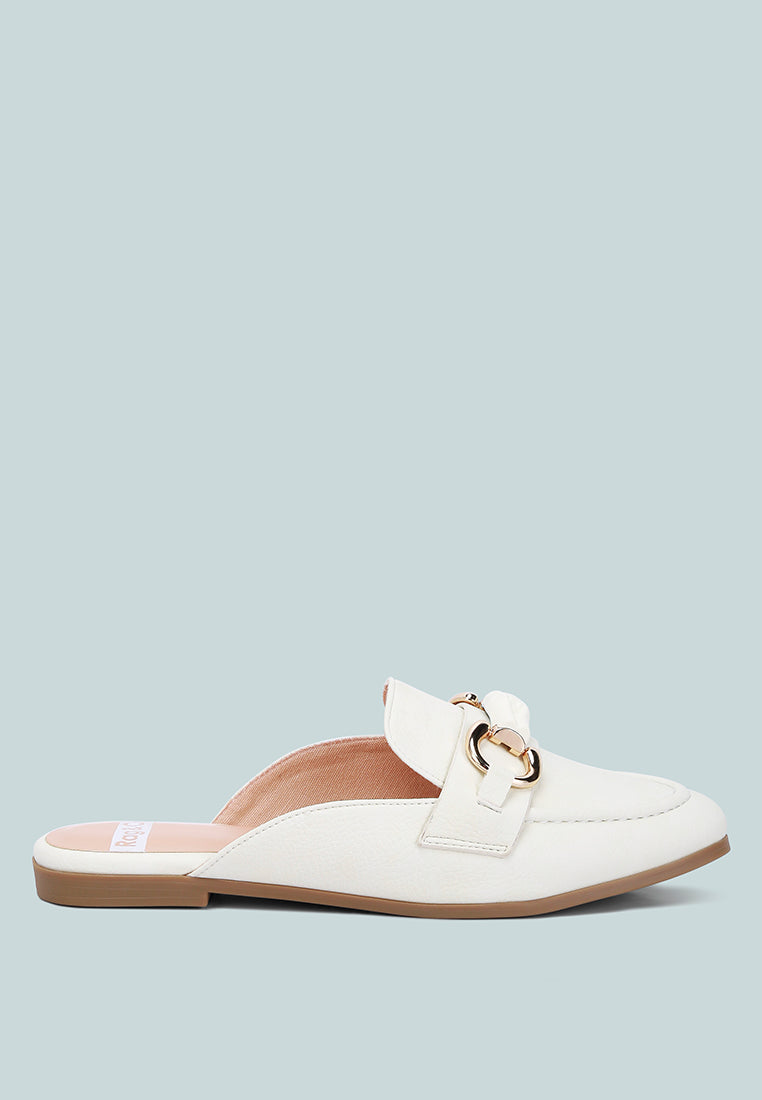 Abner Horsebit Embellished Slip On Mules-5