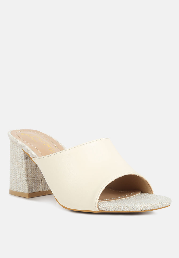 Addie Block Heel Slip On Sandals-1