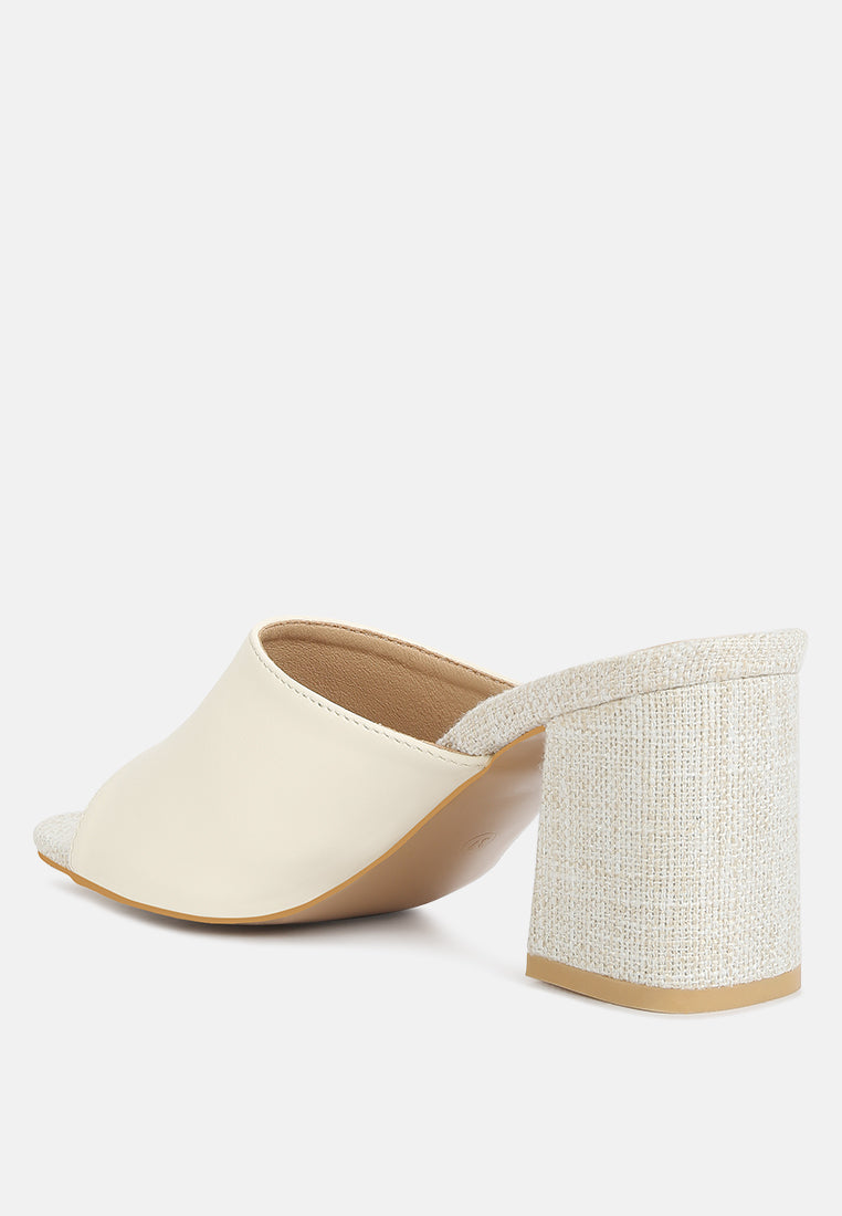 Addie Block Heel Slip On Sandals-2