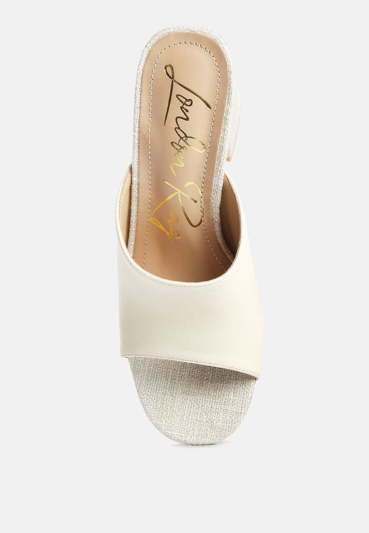 Addie Block Heel Slip On Sandals-3