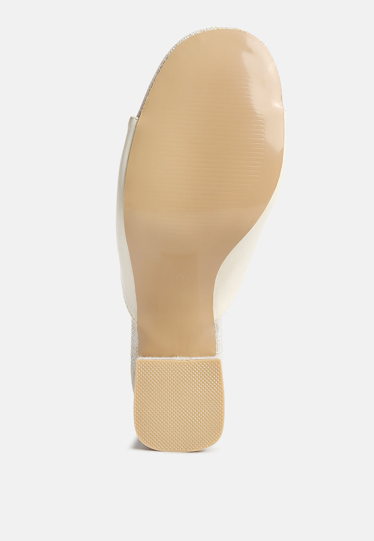 Addie Block Heel Slip On Sandals-4