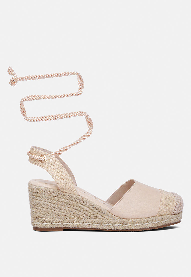 Aiden Lace-Up Crochet Espadrilles-0