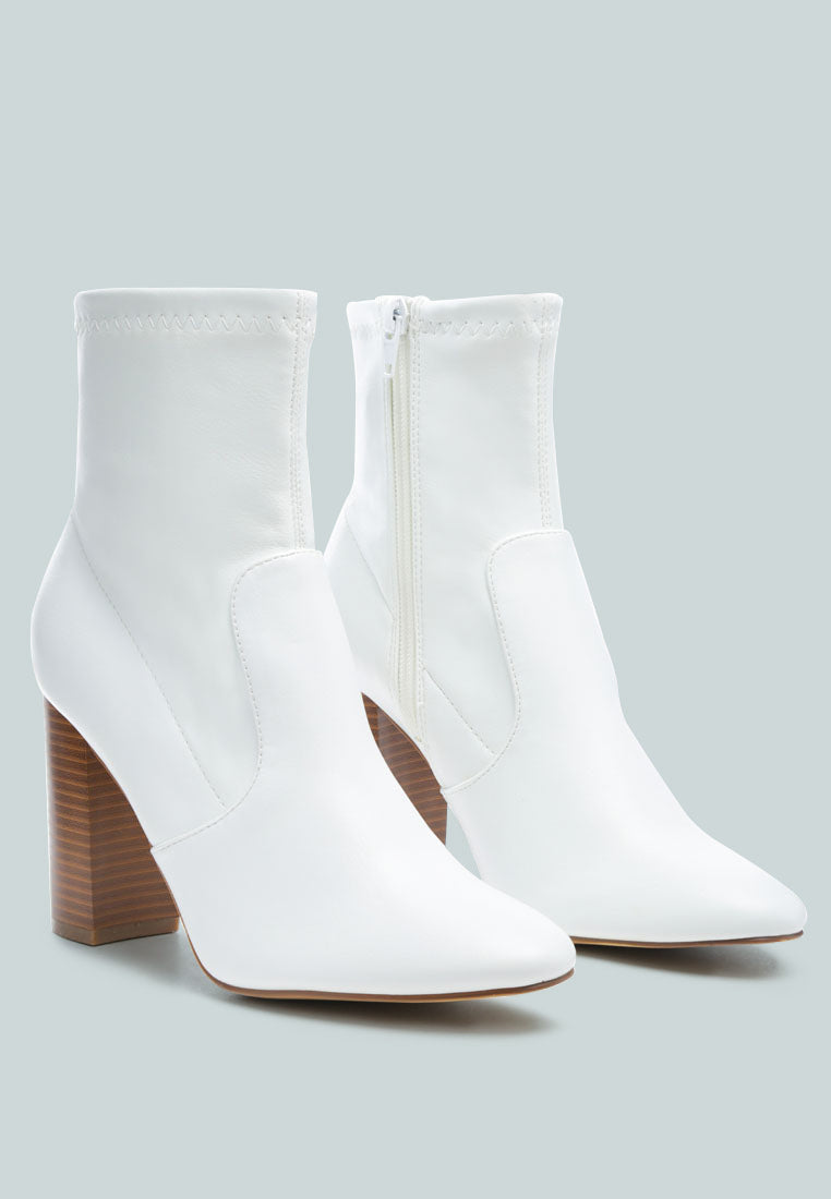 Anastasia Block Heeled Ankle Boots-1
