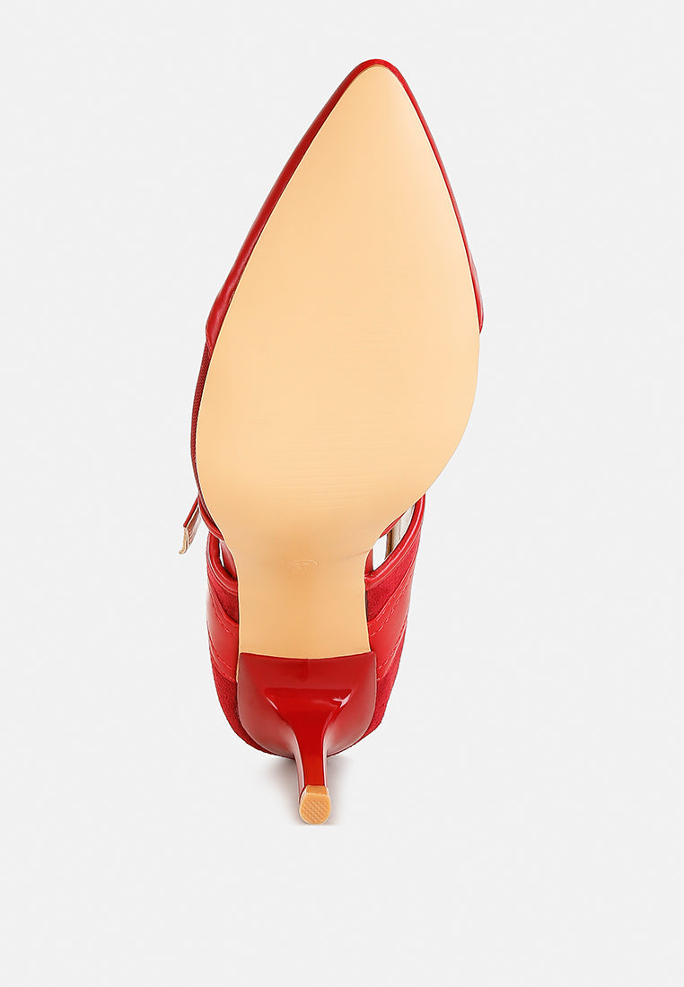 Aneri Buckle Detail Pump Sandals-4