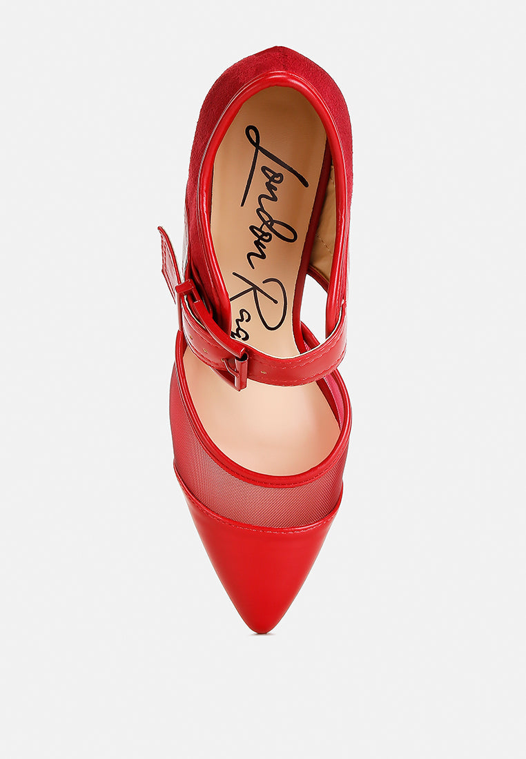 Aneri Buckle Detail Pump Sandals-3