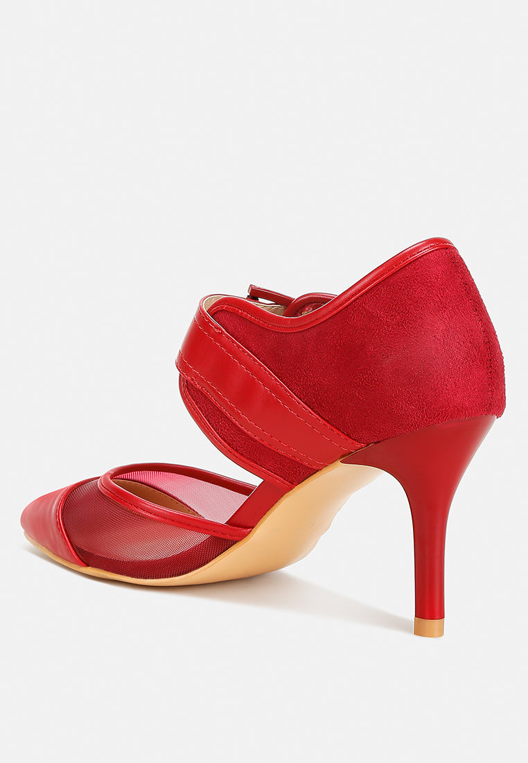 Aneri Buckle Detail Pump Sandals-2