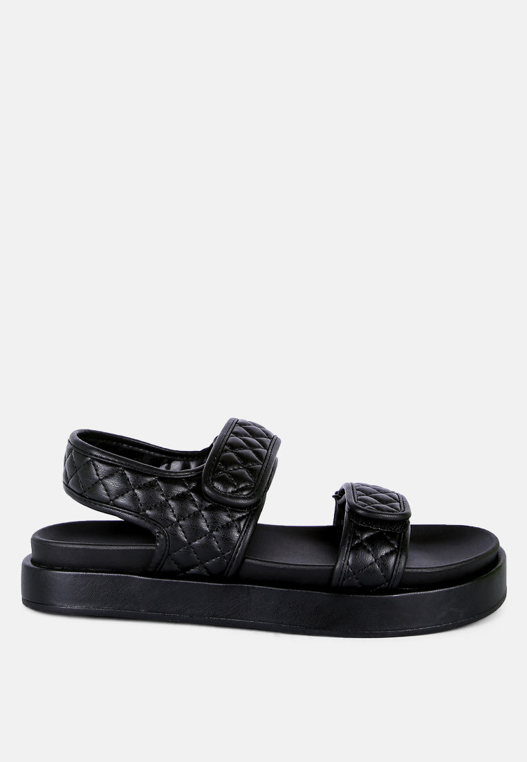 Anvil Quilted Platform Sandals-0