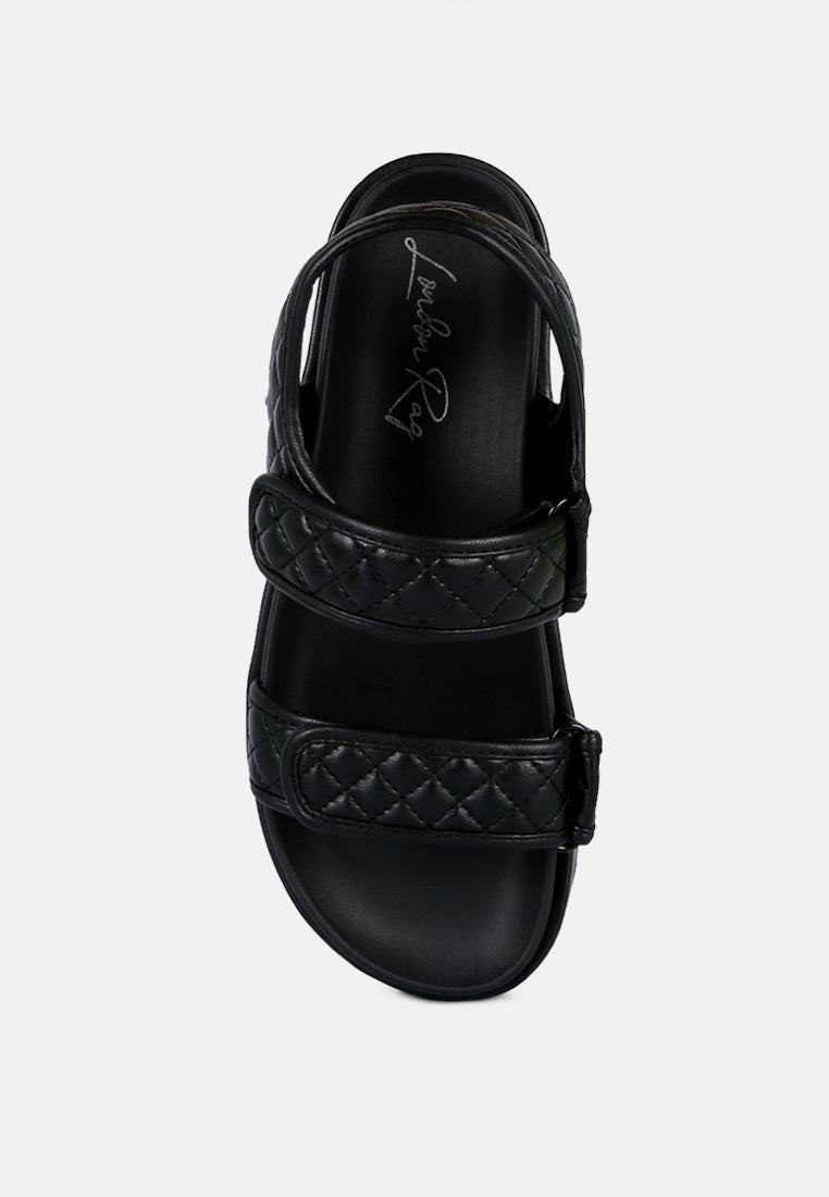 Anvil Quilted Platform Sandals-3