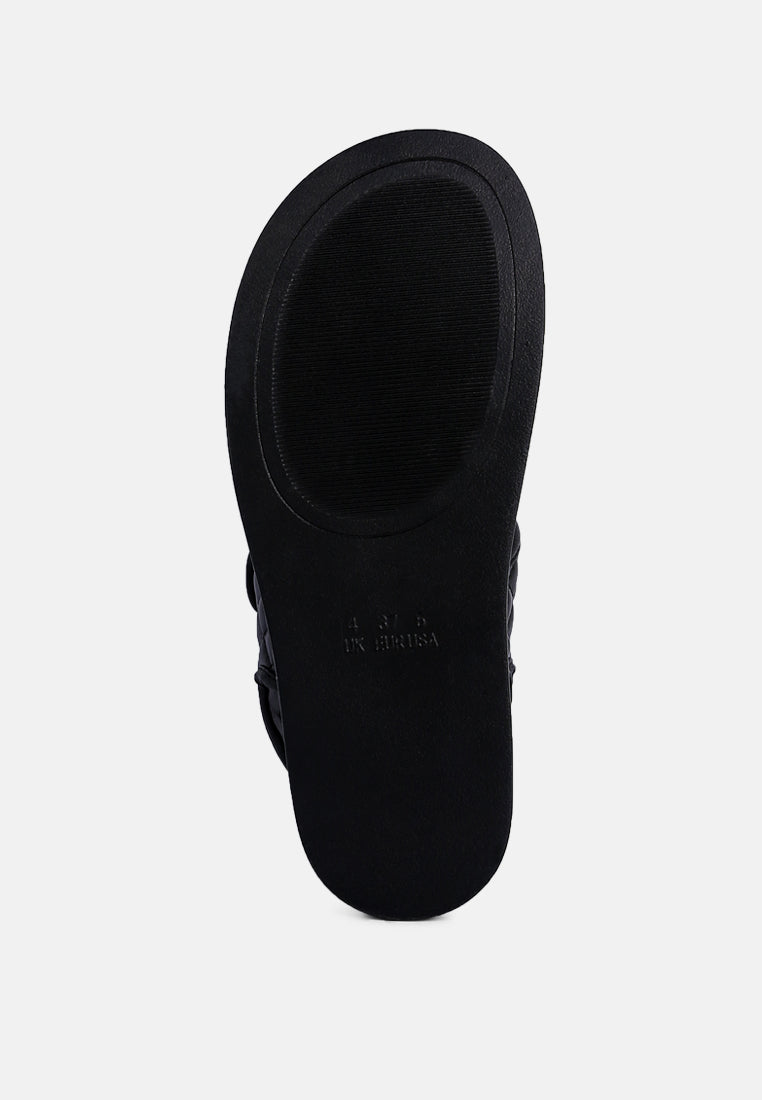 Anvil Quilted Platform Sandals-4