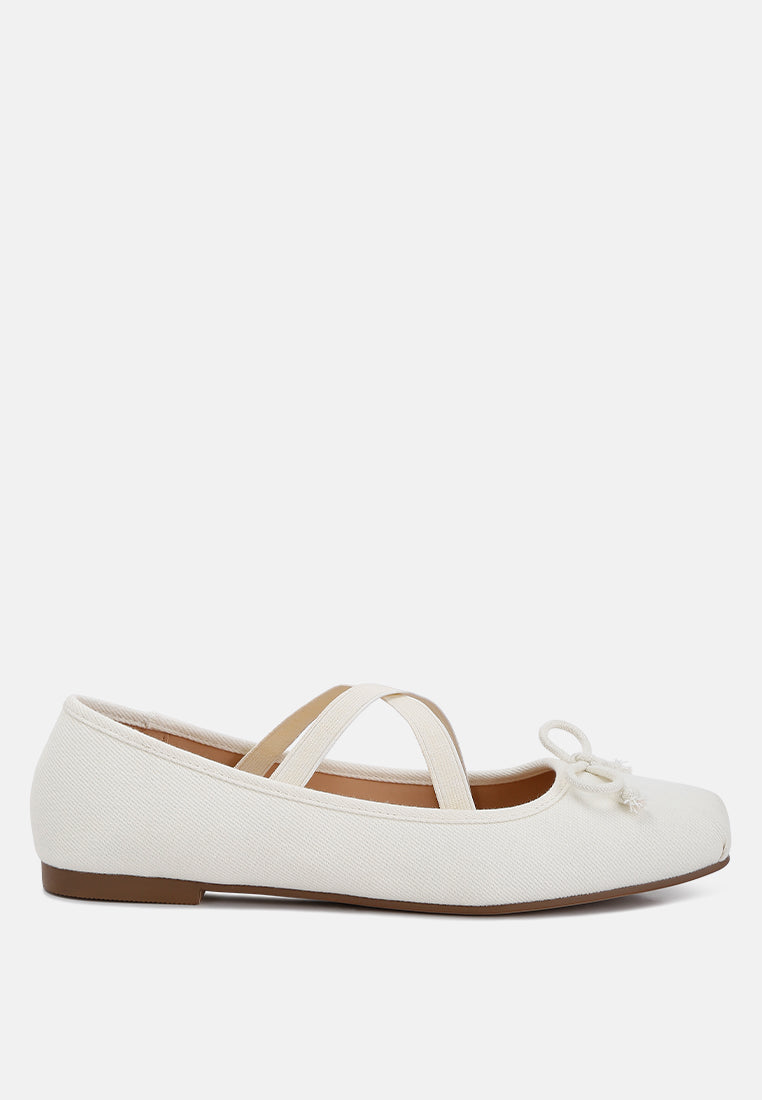 Arimer Criss Cross Strap Ballet Flats-6